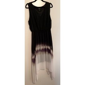 Vera Wang asymmetric ombré dress